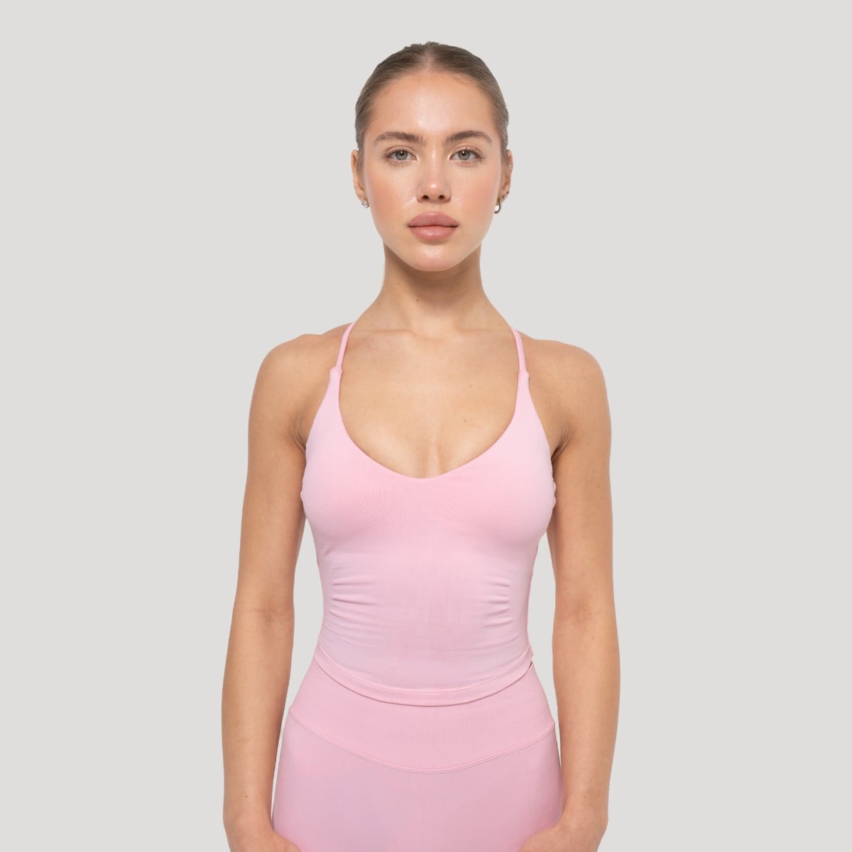 Ženska majica brez rokavov Luma Baby Pink - GymBeam