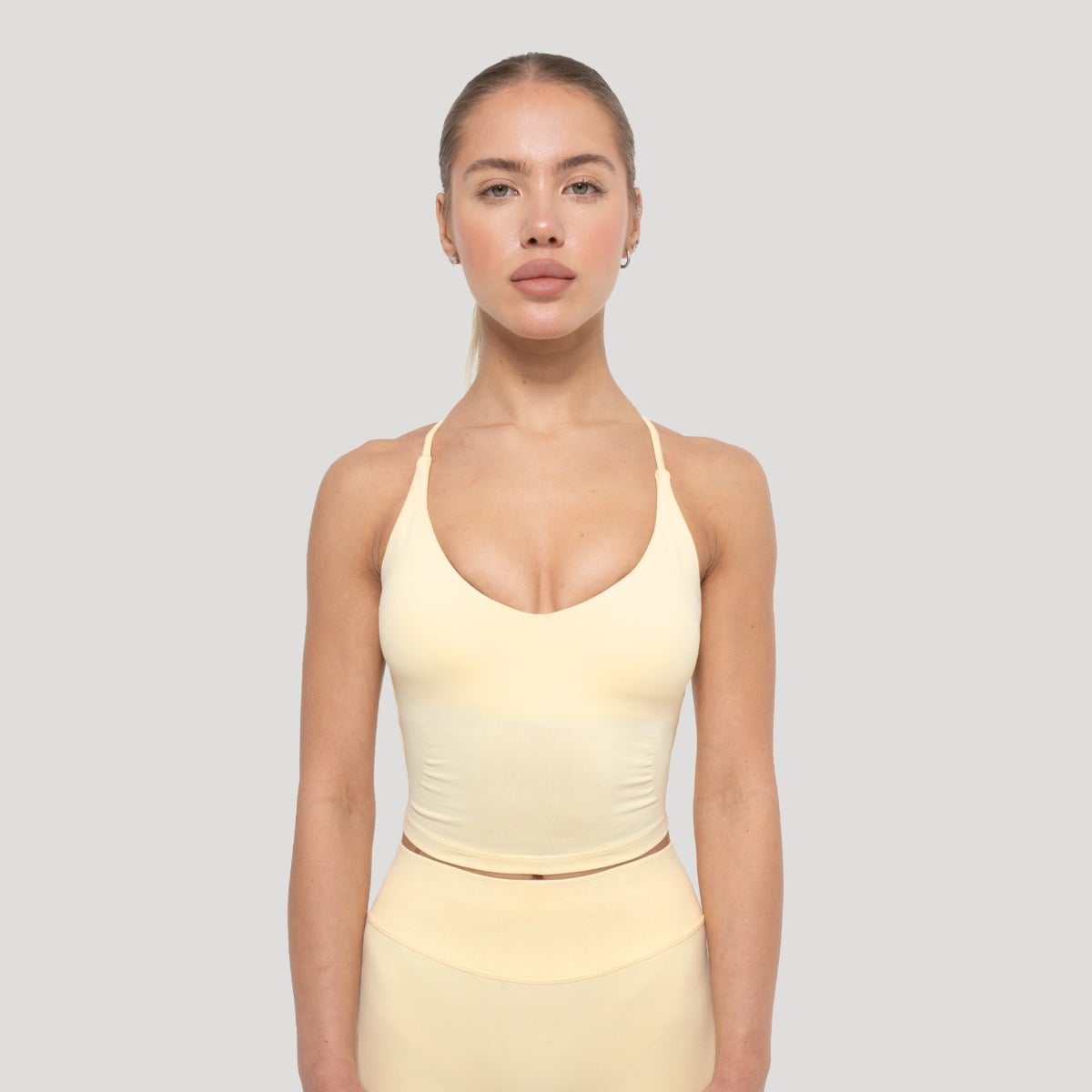 Ženska majica brez rokavov Luma Butter Yellow - GymBeam
