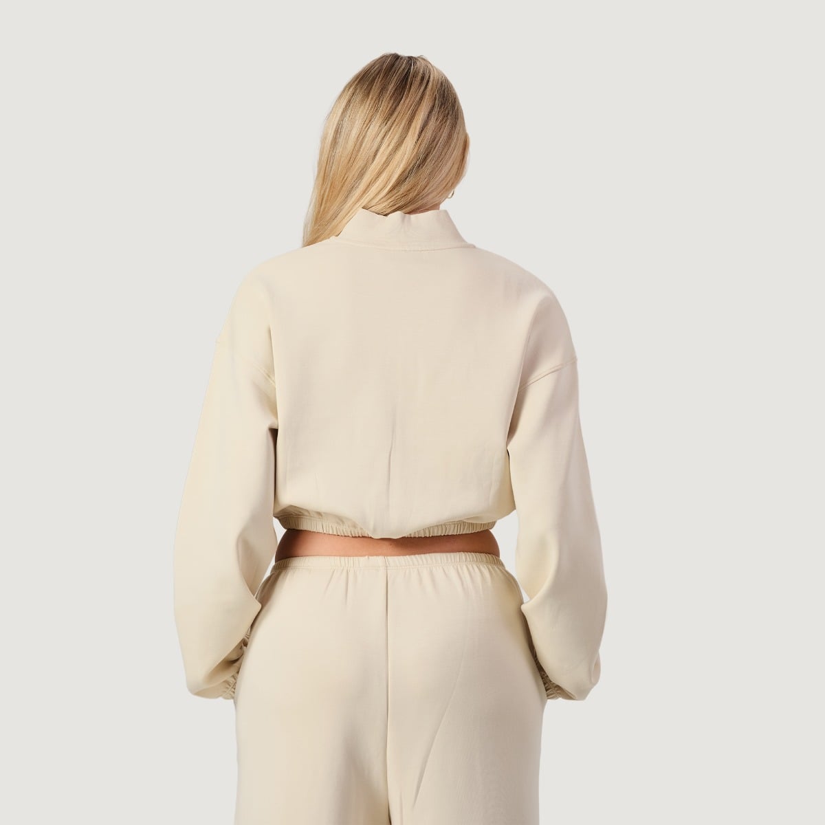 Ženska jopica z zadrgo NEO Almond - GymBeam