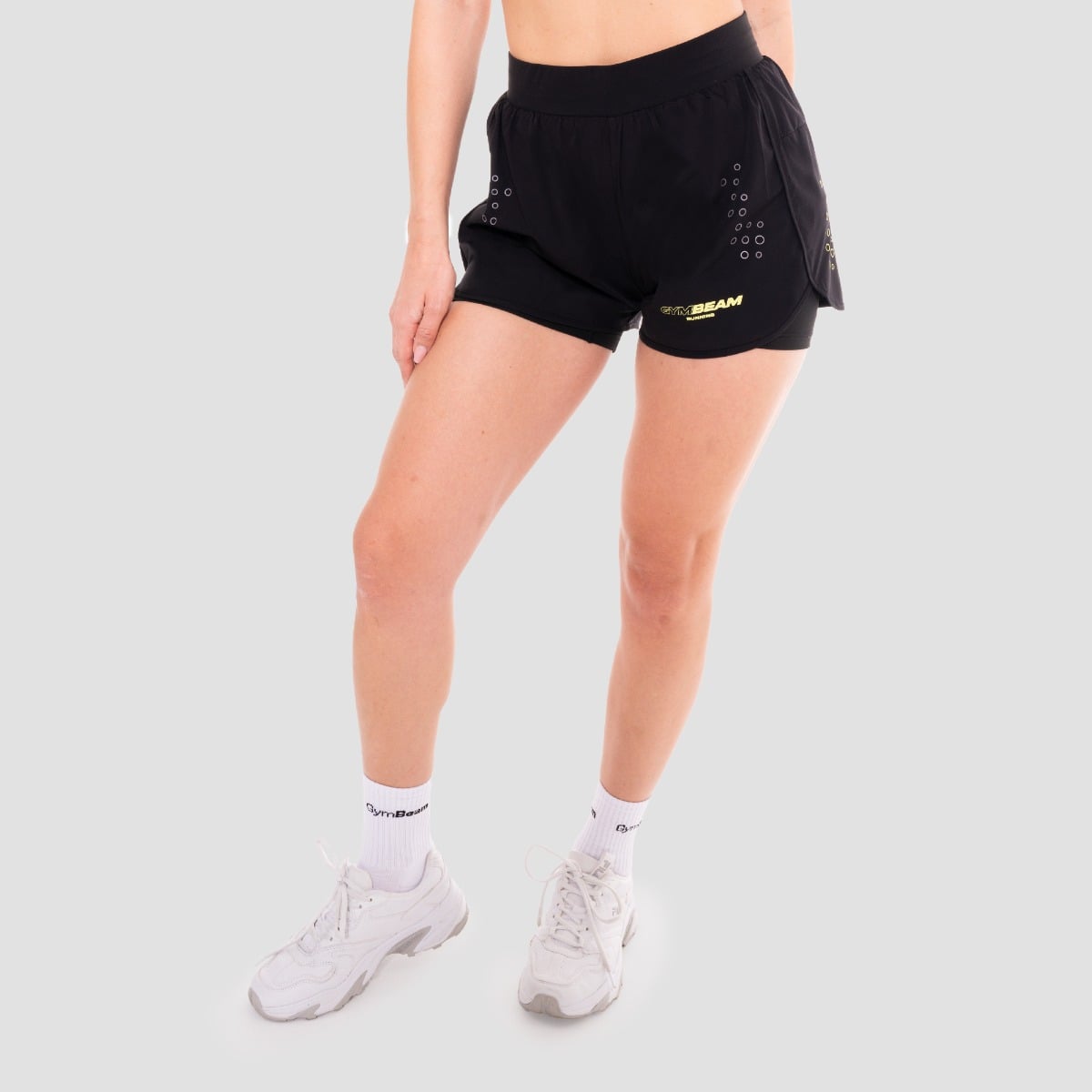 Women‘s Pace 2in1 Shorts Black - GymBeam