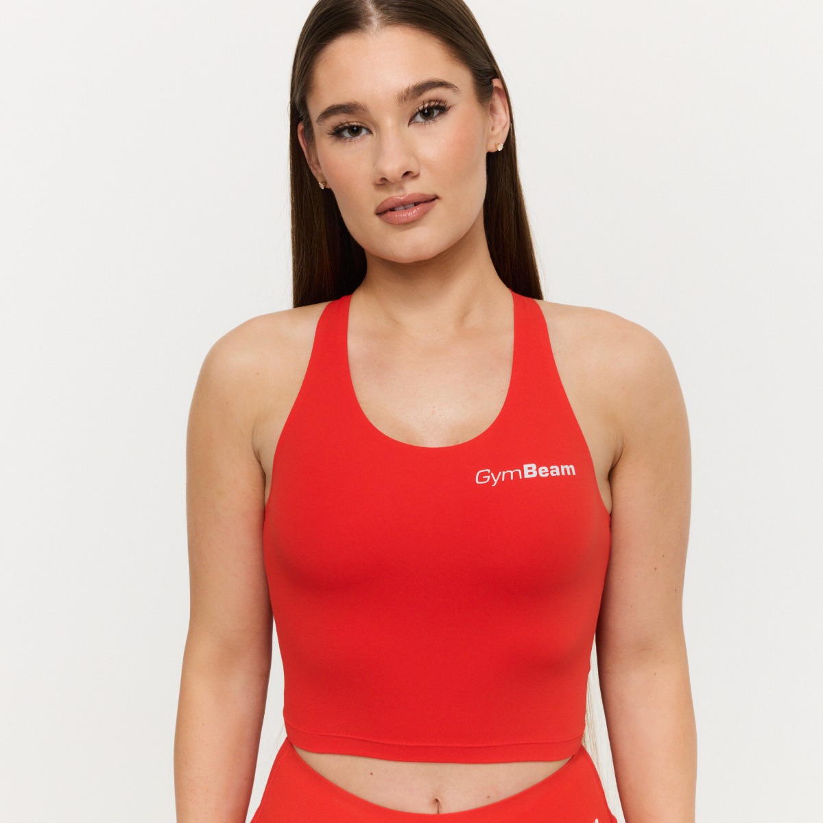 Ženski športni top BEAT Tangerine - GymBeam