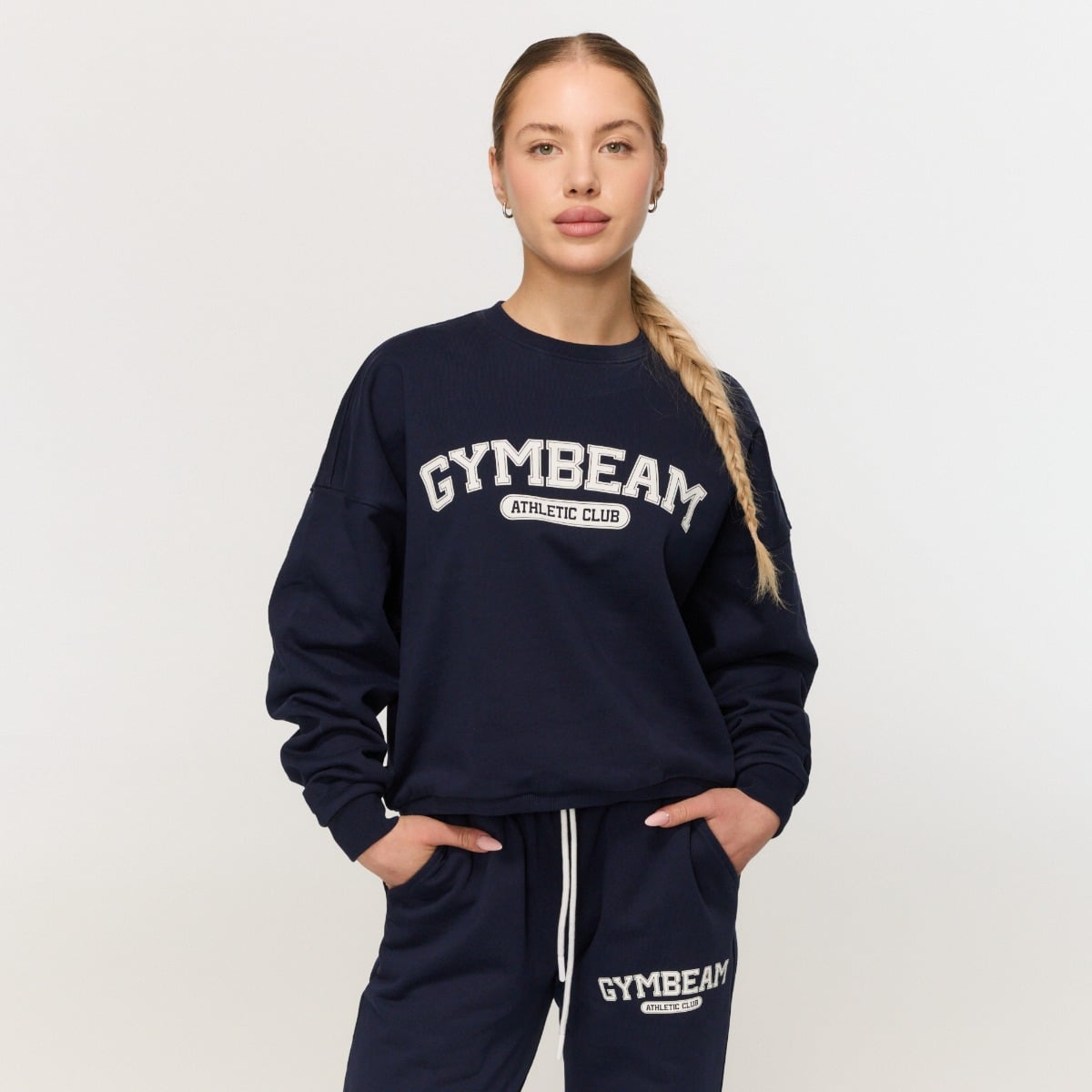 Ženski pulover Varsity Blue - GymBeam