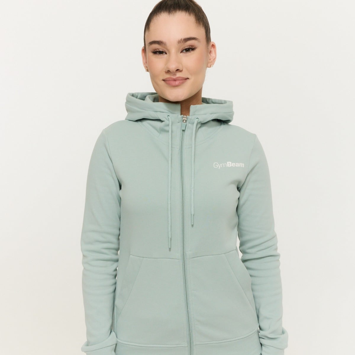 Ženska Zip Up jopica Limitless Eucalypt - GymBeam
