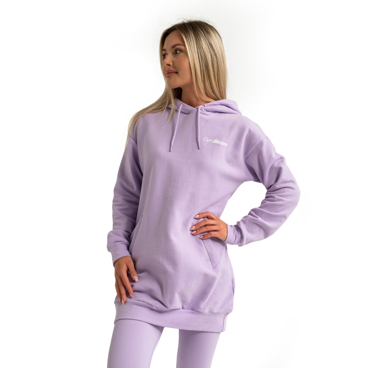 GymBeam Ženski dolgi pulover Limitless Lavender - Velikost: XL | Barva: fialová | Teža: 0,78 g | Pakiranje: 26 · záber 10
