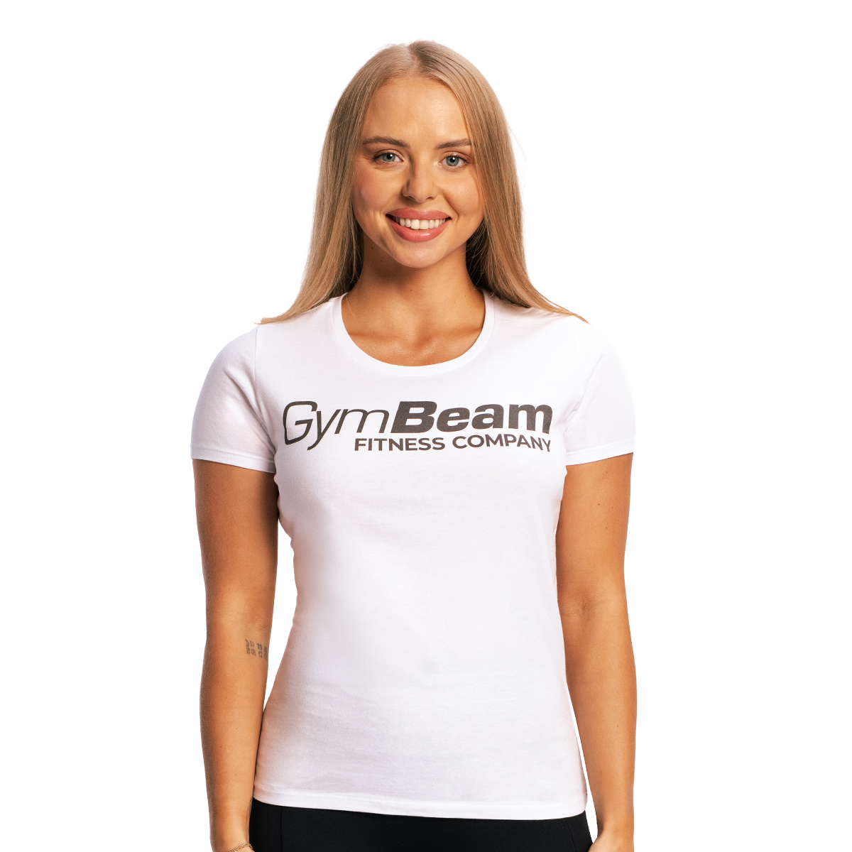 GymBeam Ženska majica Fitness White - Velikost: XS | Barva: biela | Teža: 0,1 g · záber 6