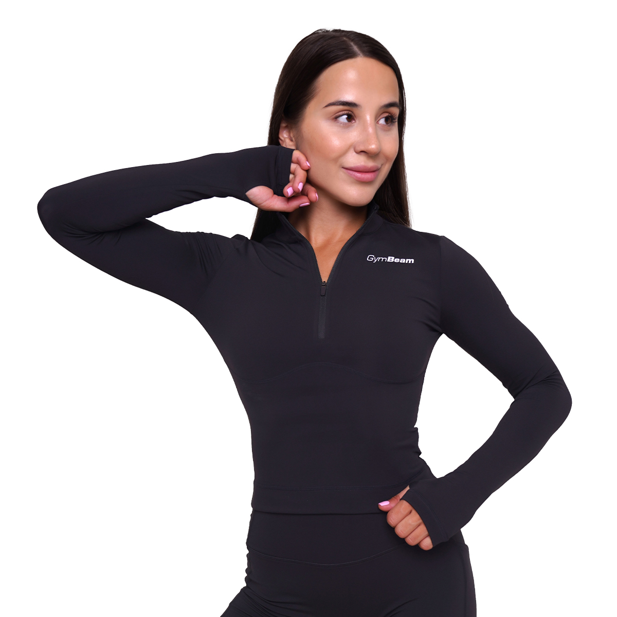 GymBeam Ženska športna majica Ignite Black - Velikost: XXL | Barva: čierna | Teža: 0,208 g | Pakiranje: 80 · záber 9