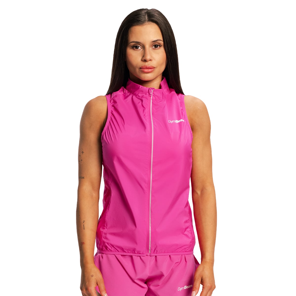 GymBeam Ženski tekaški brezrokavnik Pulse X Purple - Velikost: S | Barva: fialová | Teža: 0,078 g | Pakiranje: 80 · záber 6