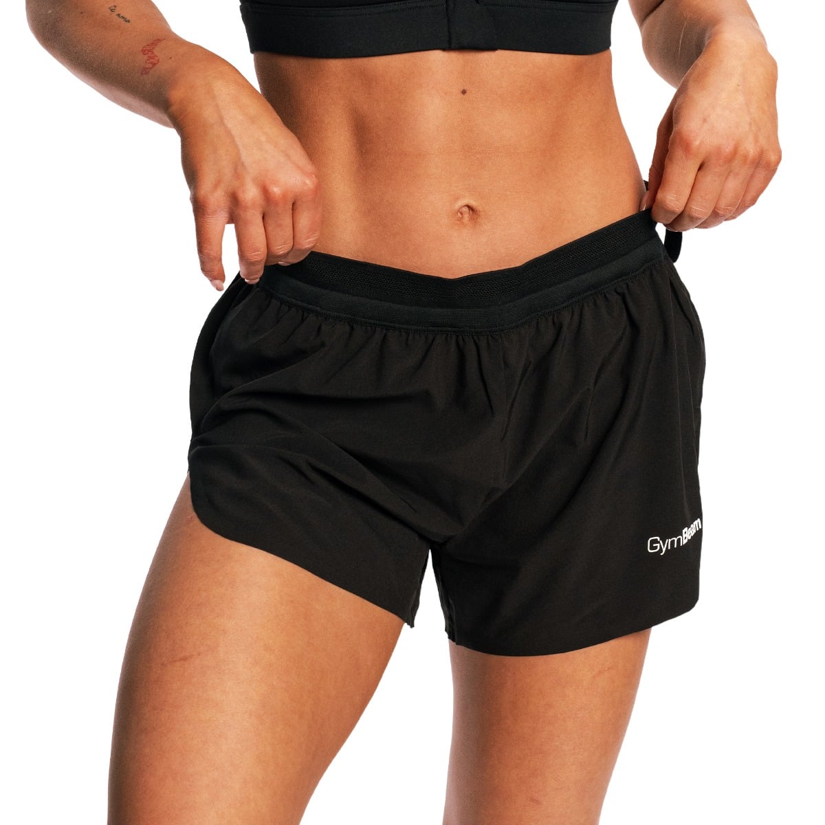 GymBeam Ženske tekaške kratke hlače Pulse X Black - Velikost: XS | Barva: čierna | Teža: 0,09 g | Pakiranje: 69 · záber 8