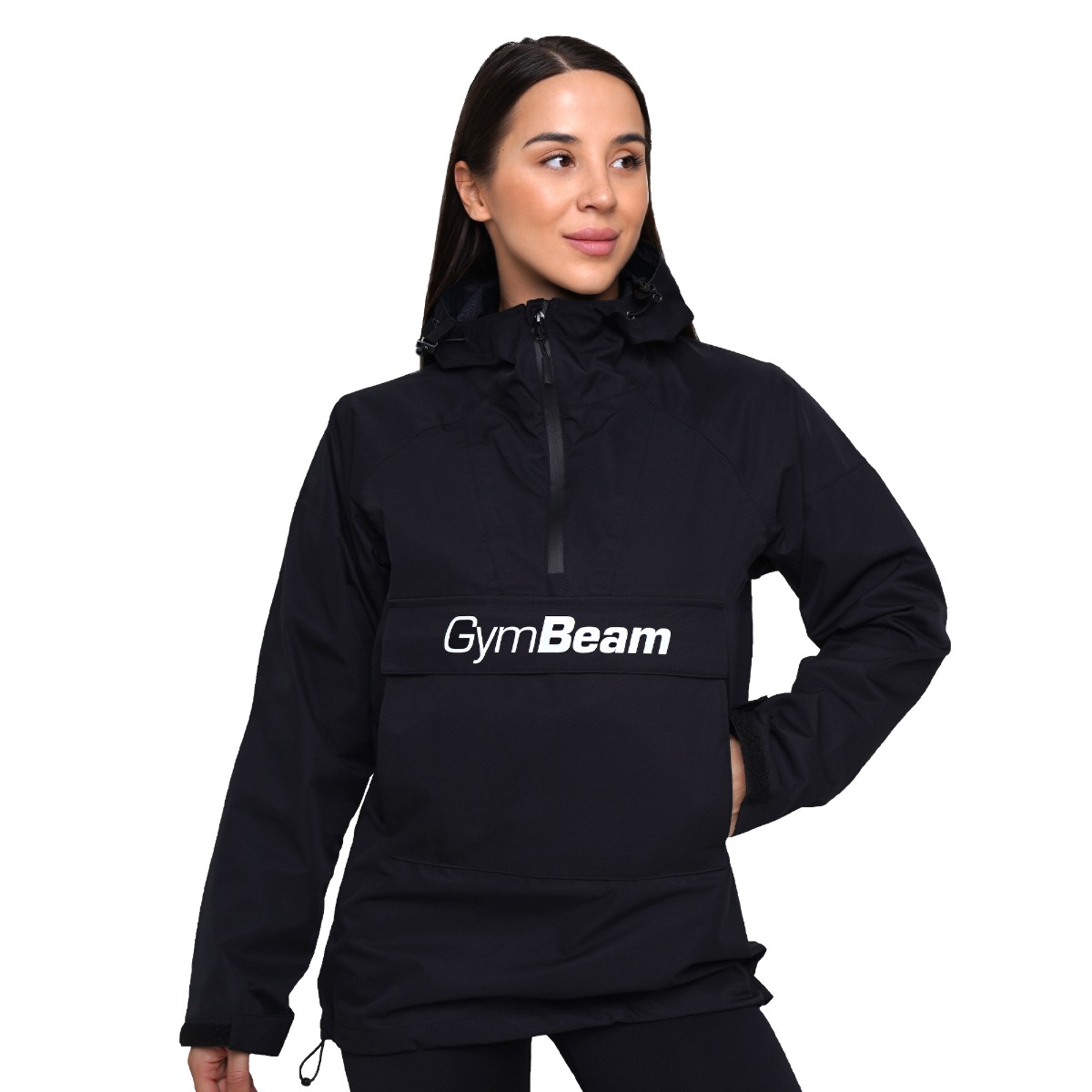 GymBeam Ženska dežna jakna Smock Black - Velikost: S | Barva: čierna | Teža: 0,34 g | Pakiranje: 20 · záber 8