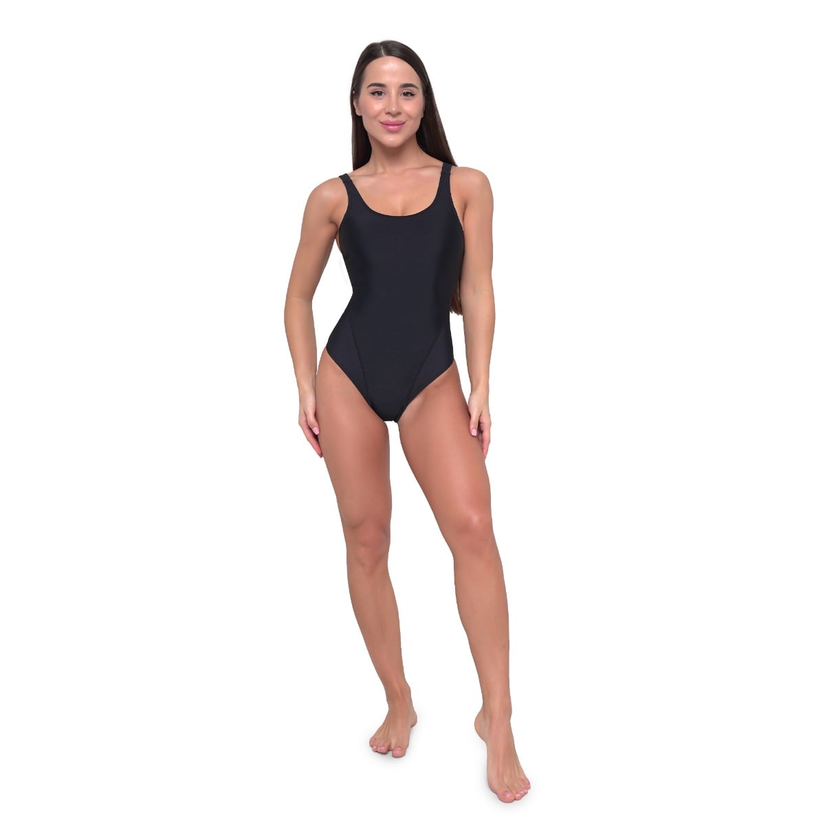 GymBeam Ženske kopalke Sports Black - Velikost: XS | Barva: čierna | Teža: 0,14 g · záber 8