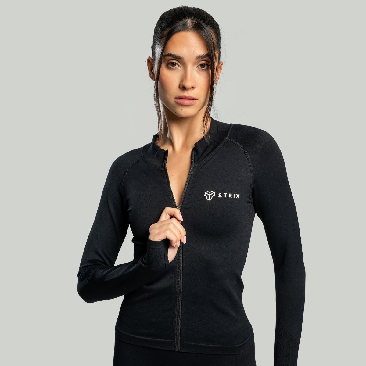 Ženski športni top Seamless Black - STRIX