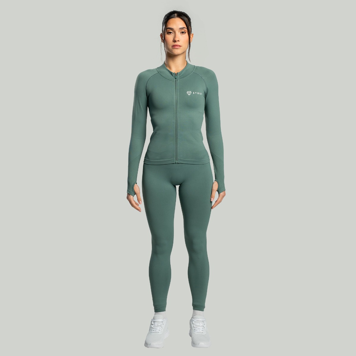 STRIX Ženski športni top Seamless Moss - Velikost: L | Barva: zelená | Teža: 0,31196 g | Pakiranje: 46 · záber 6