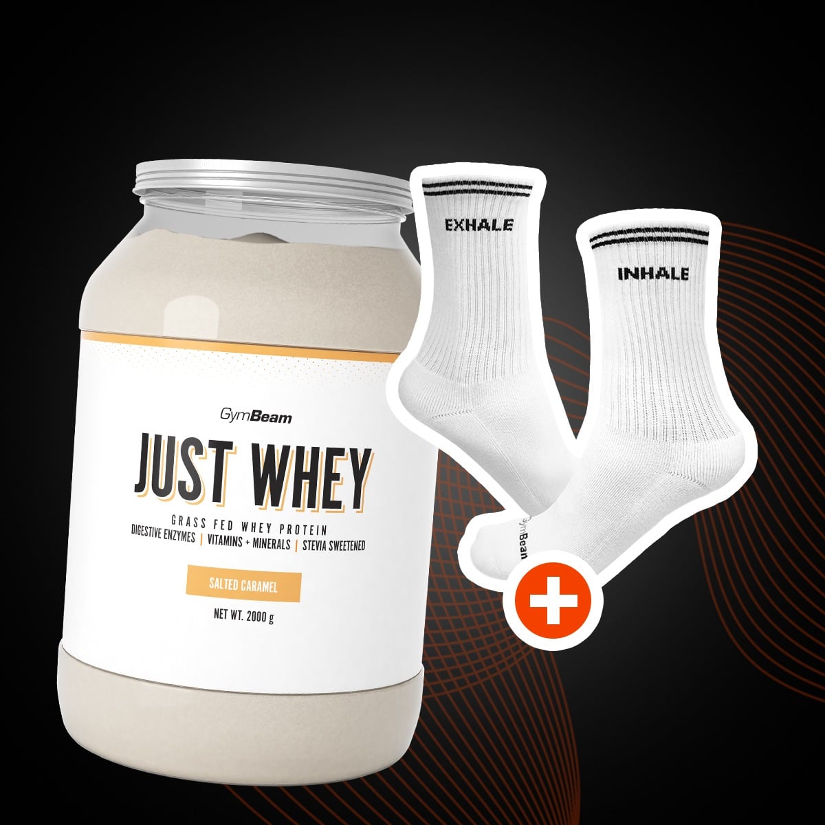Just Whey beljakovine iz mleka krav proste reje - GymBeam + darilo