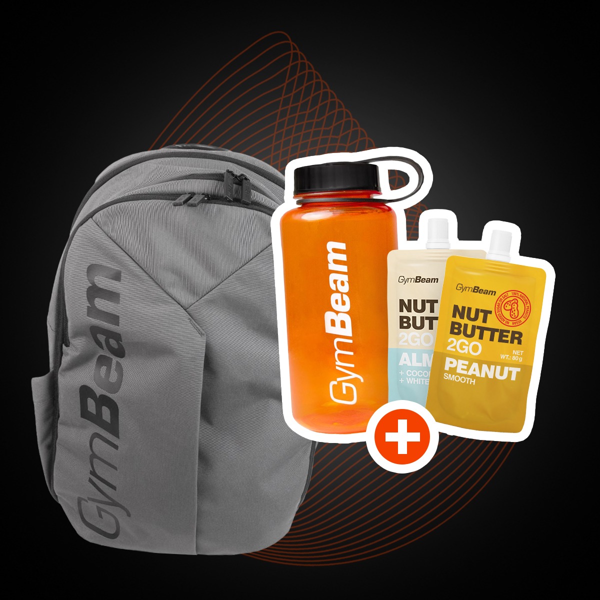 Nahrbtnik Mono Grey – GymBeam + darili