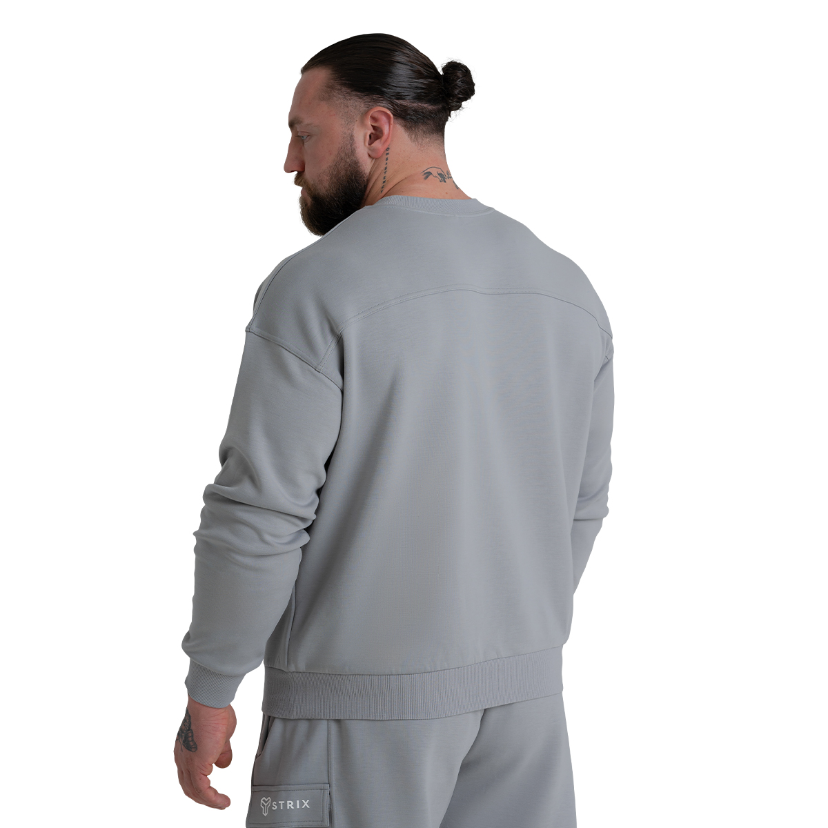STRIX Pulover ZOA Relaxed Smoke - Velikost: S | Barva: sivá | Teža: 0,5198 g | Pakiranje: 35 · záber 9