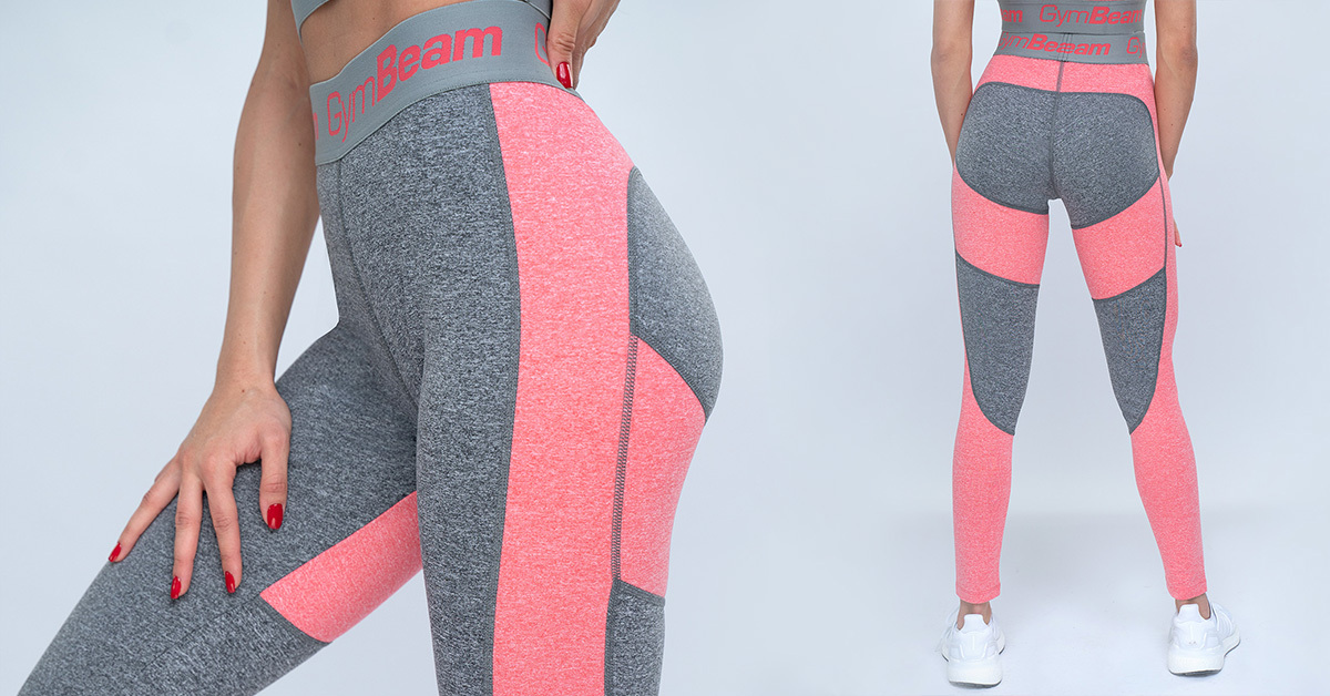 Ženske fitnes pajkice Ultrafit Heather Pink - GymBeam