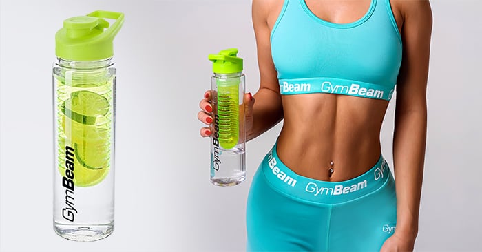 Plastenka Fruit Infuser Green 650 ml - GymBeam