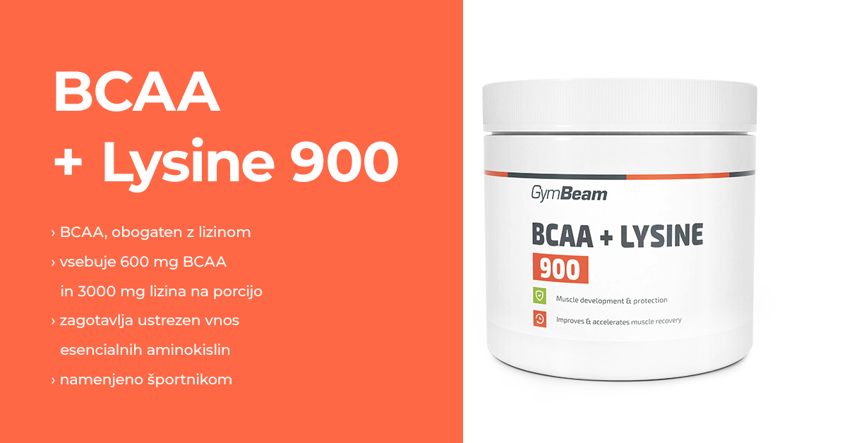 BCAA + Lizin 900 - GymBeam