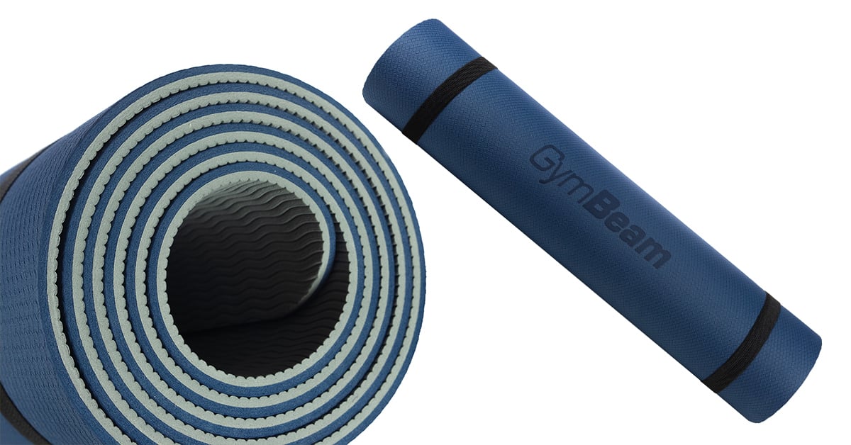 Podloga za vadbo Dual Grey/Blue - GymBeam